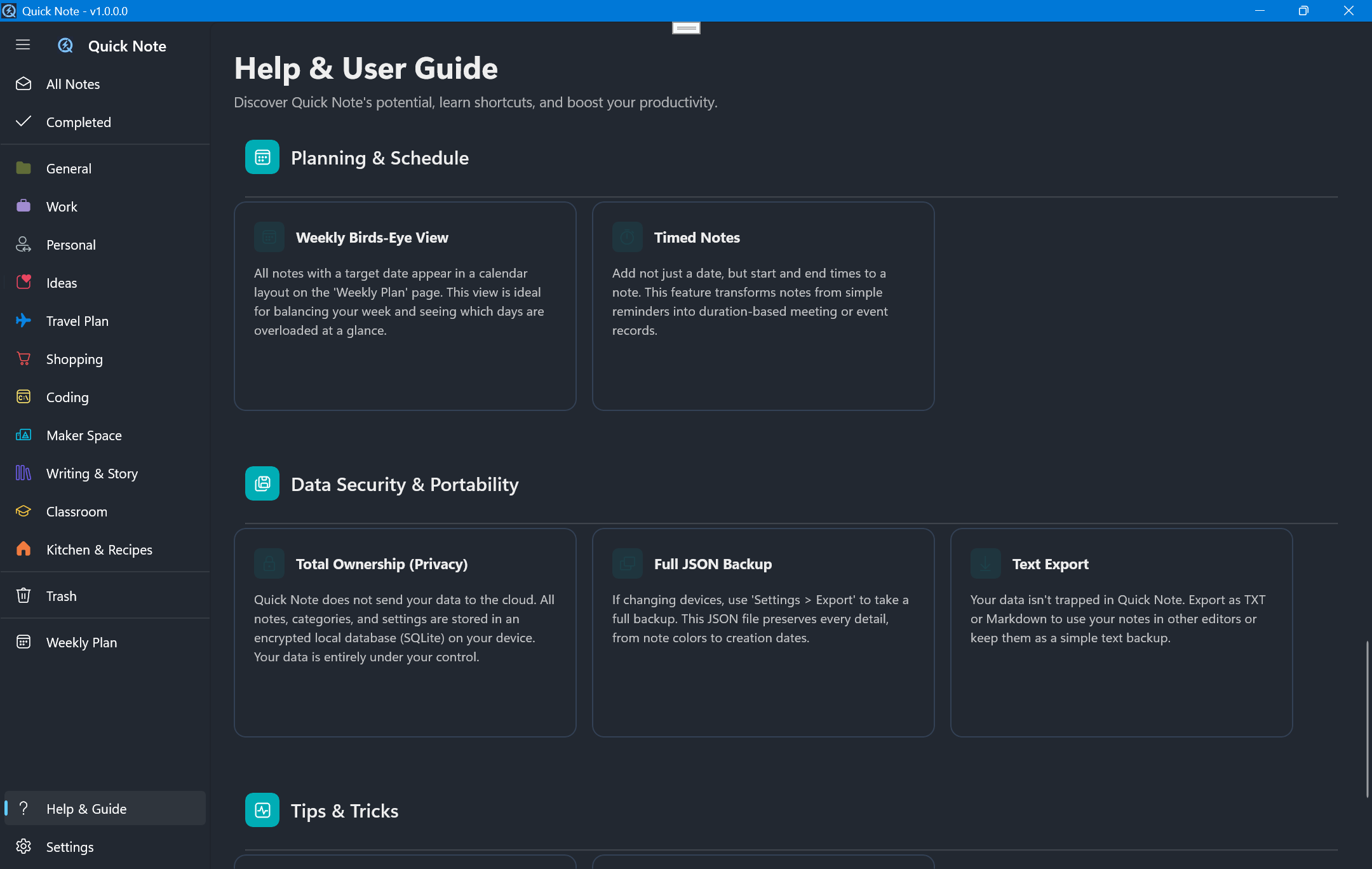 Miyanyedi Quick Note