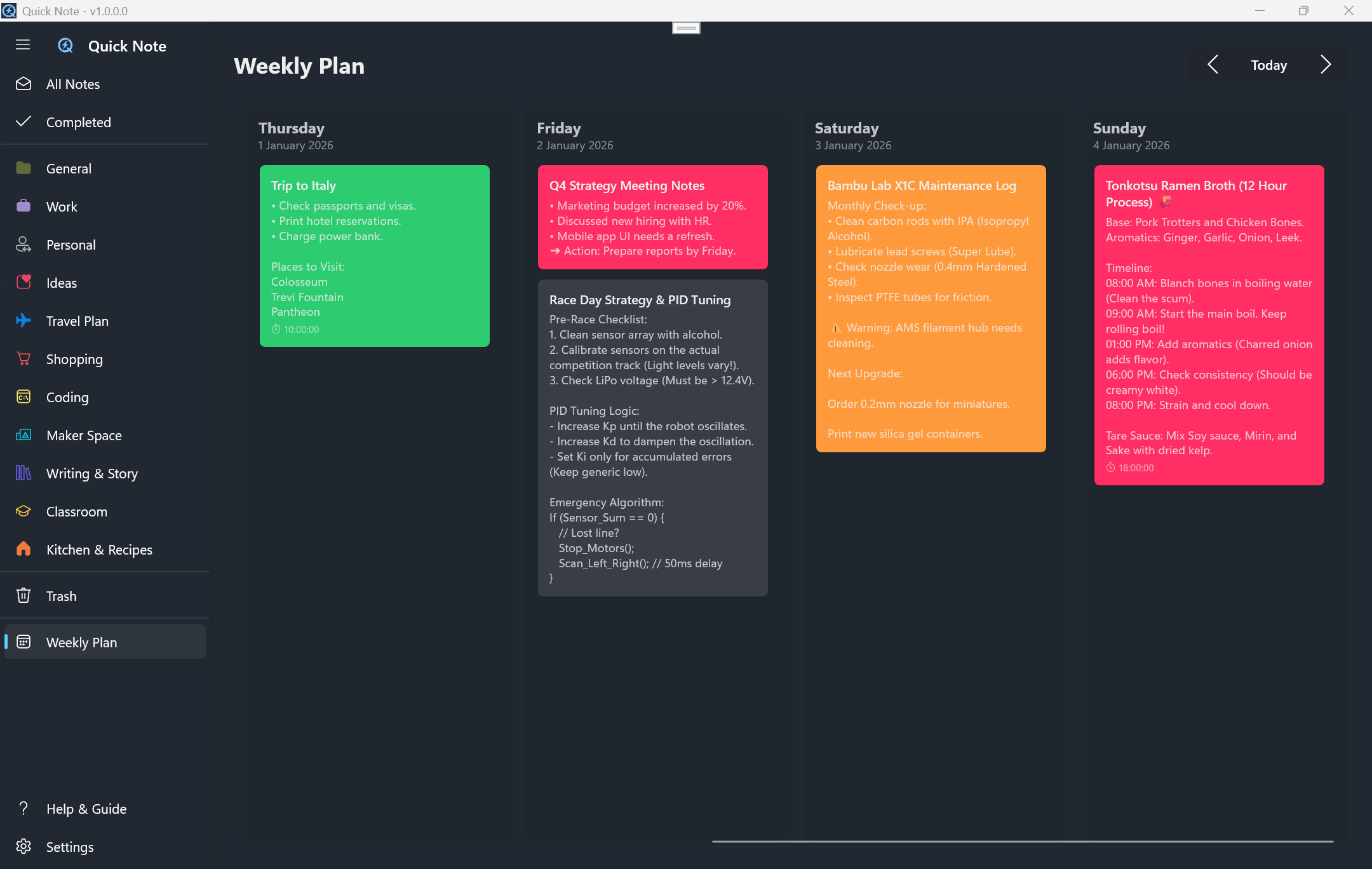 Miyanyedi Quick Note