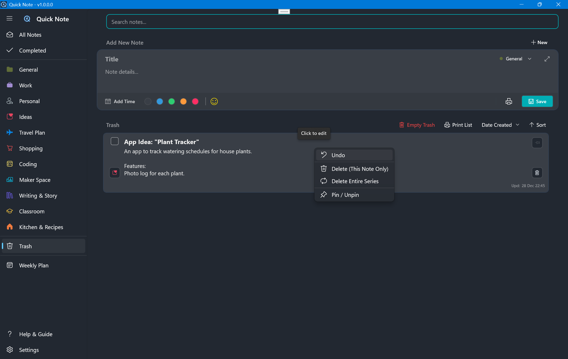 Miyanyedi Quick Note