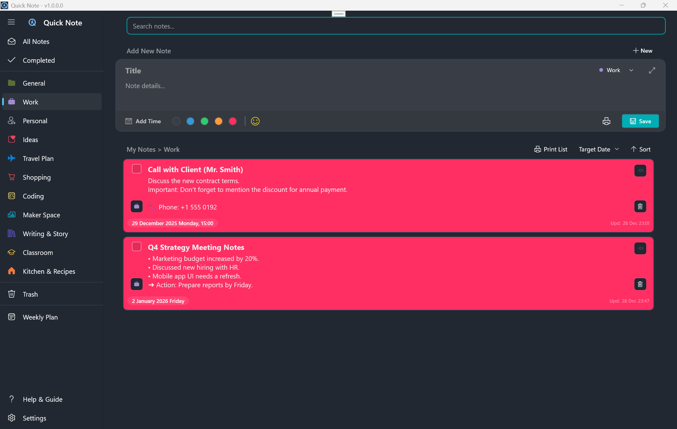 Miyanyedi Quick Note