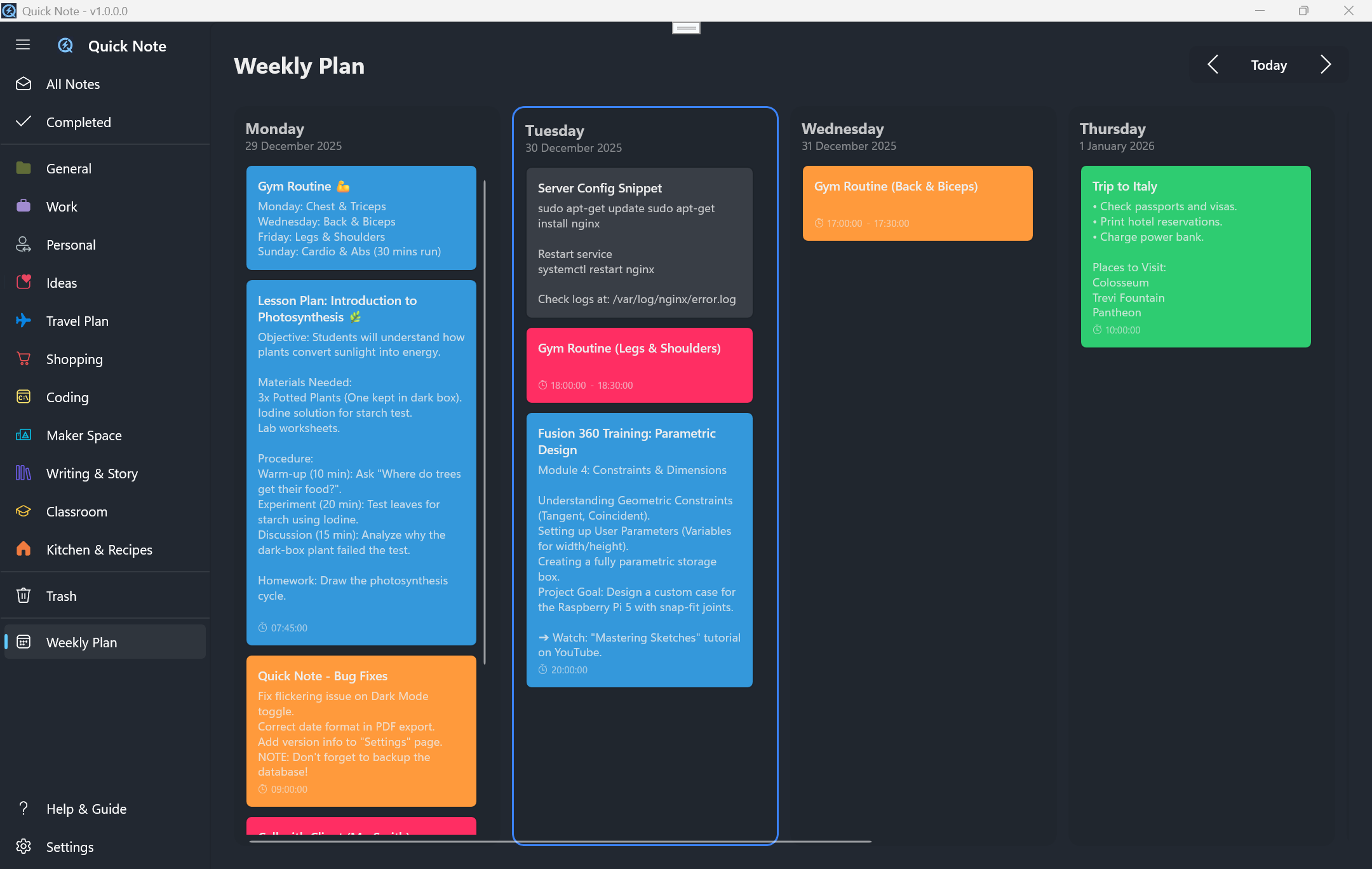 Miyanyedi Quick Note