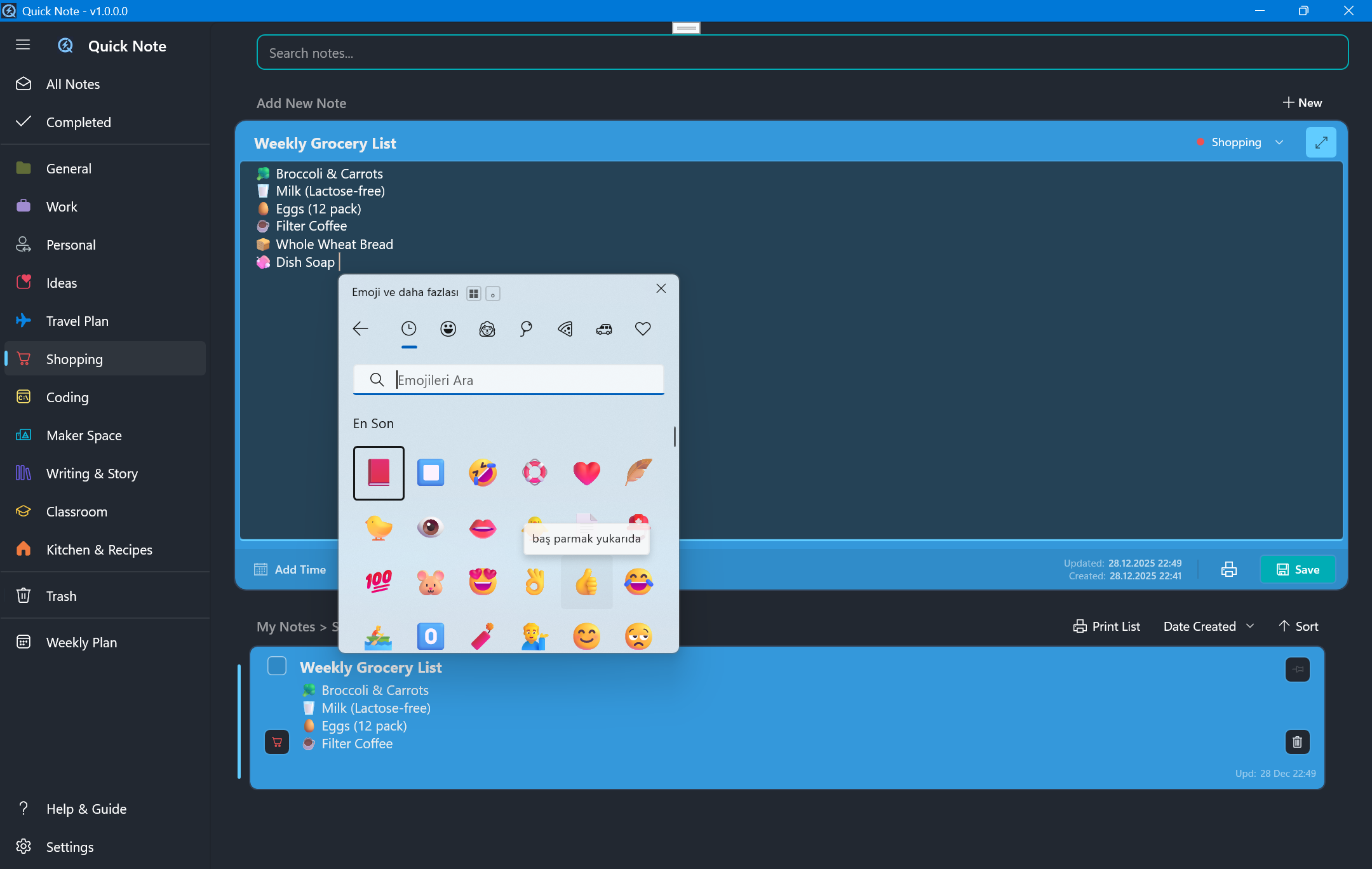 Miyanyedi Quick Note