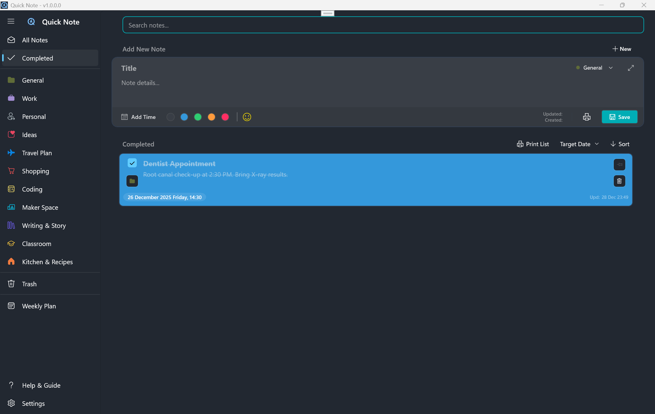 Miyanyedi Quick Note