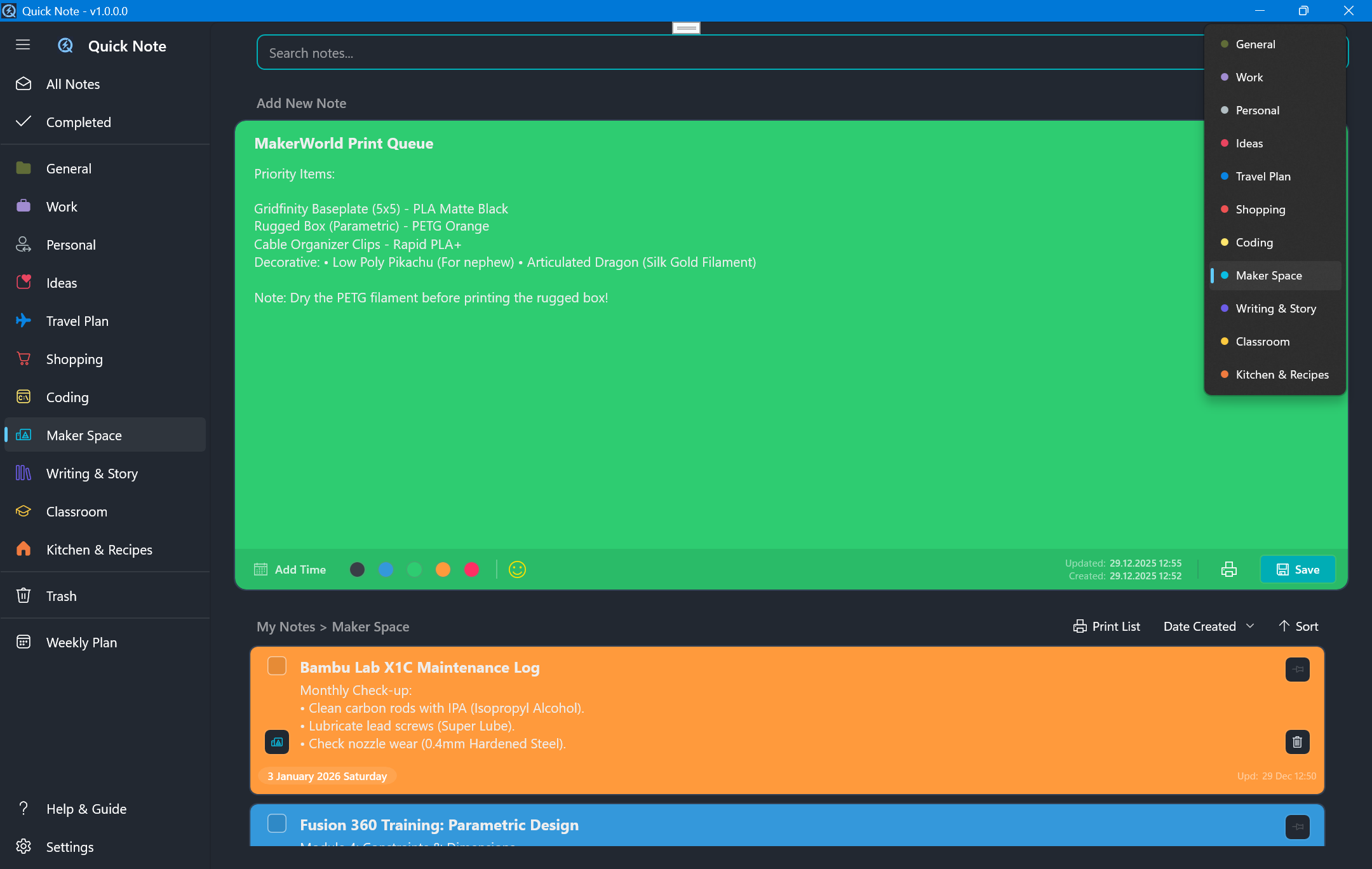 Miyanyedi Quick Note