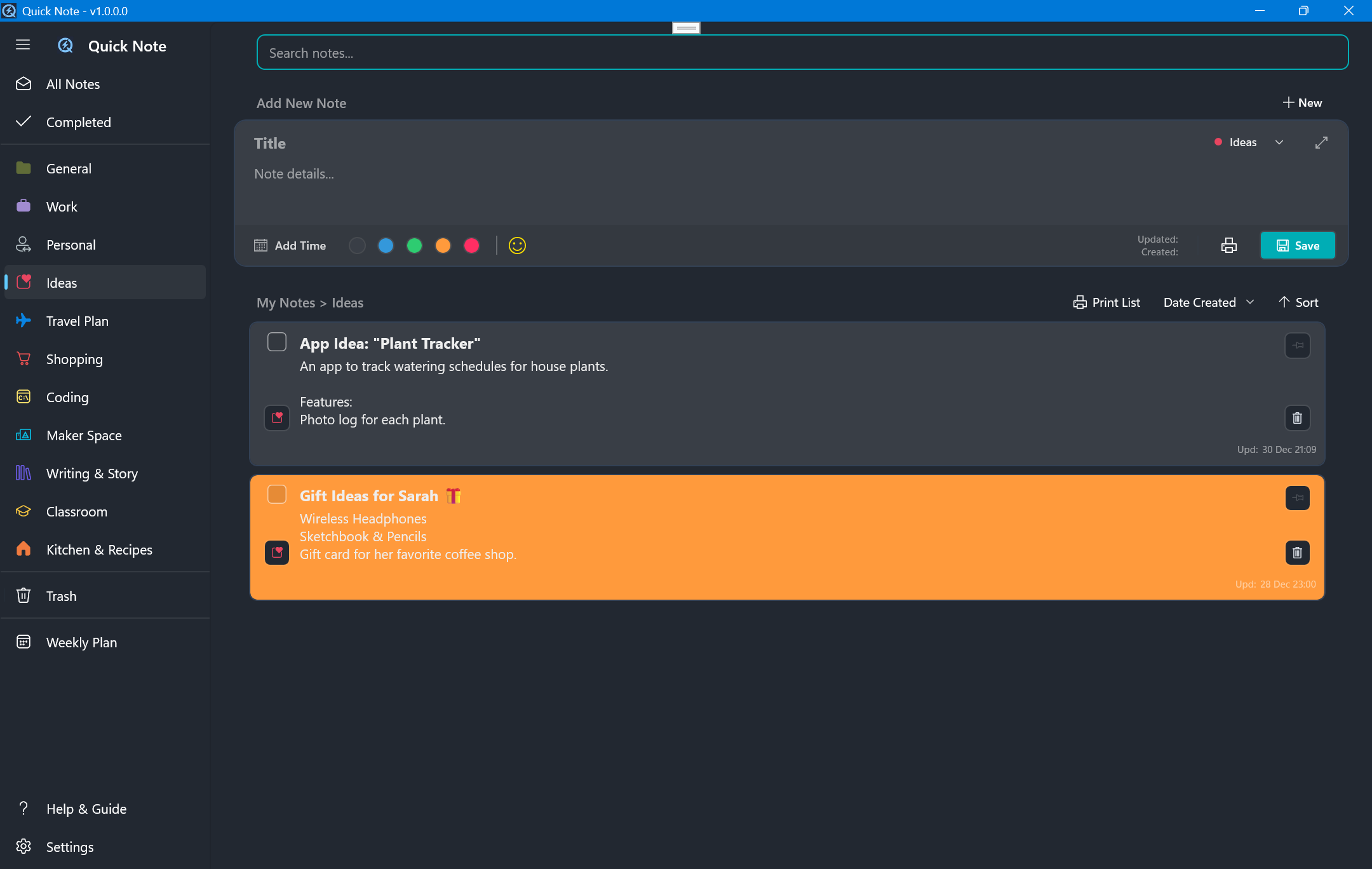 Miyanyedi Quick Note