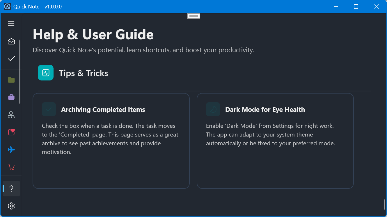Miyanyedi Quick Note