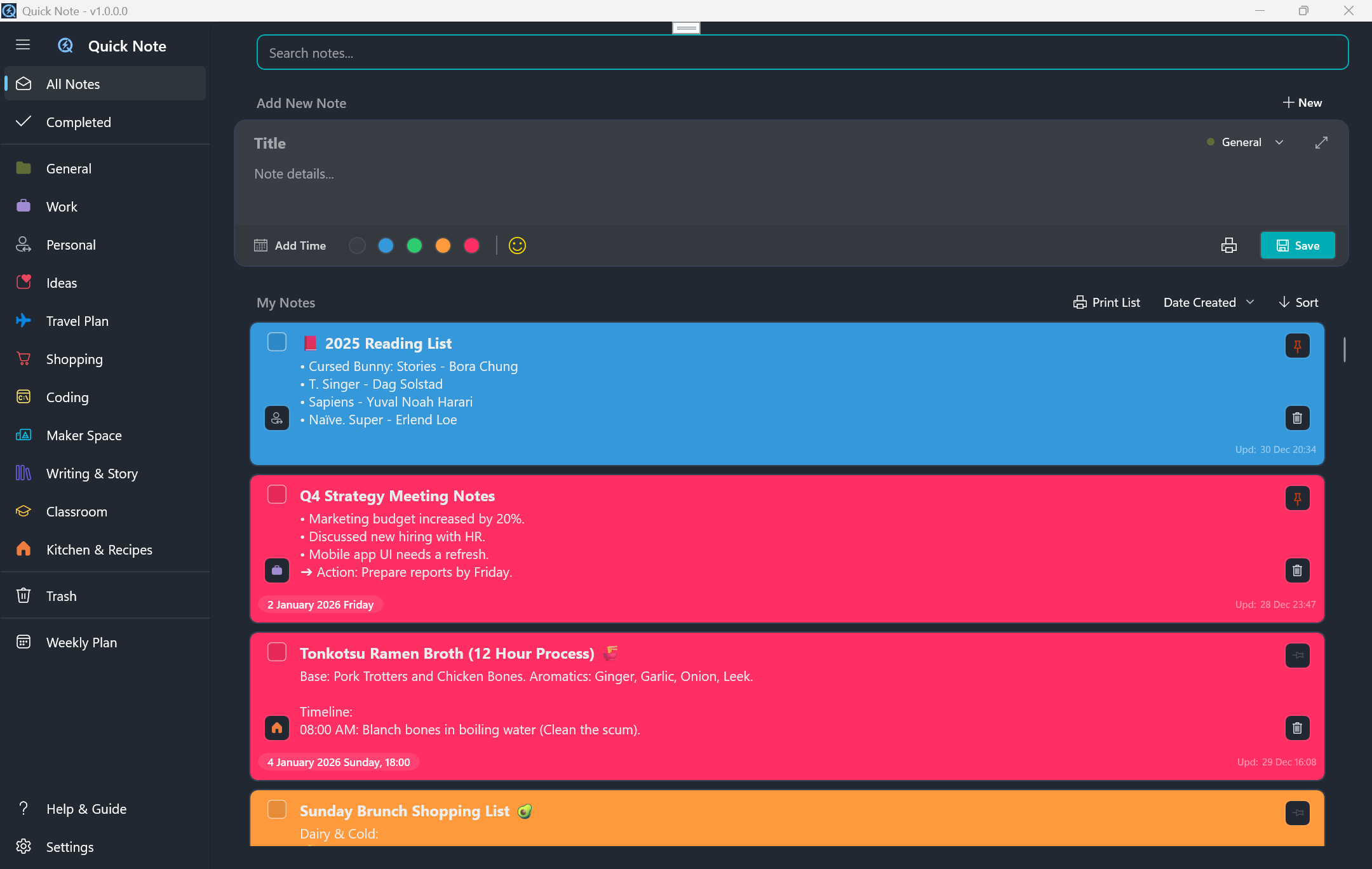 Miyanyedi Quick Note