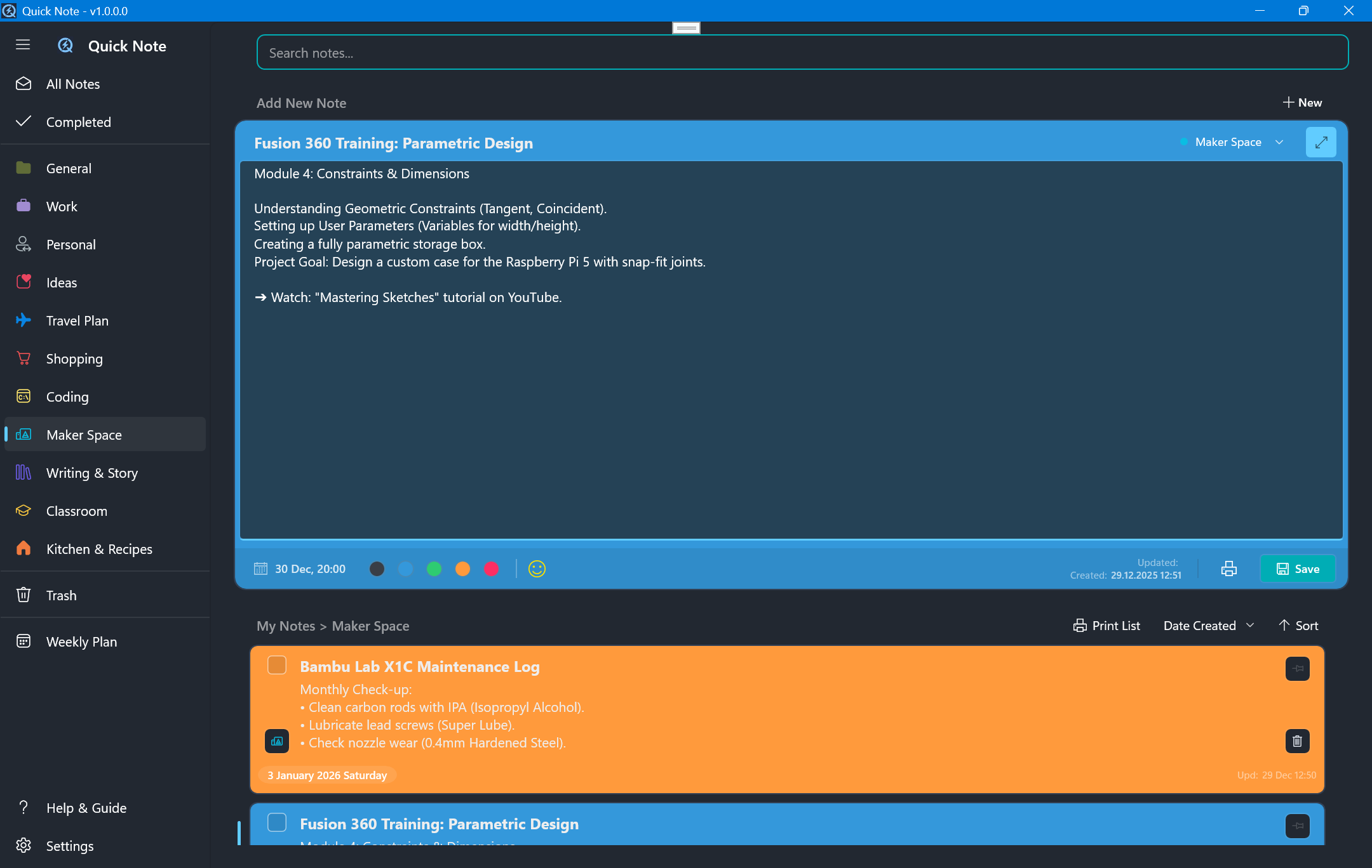 Miyanyedi Quick Note